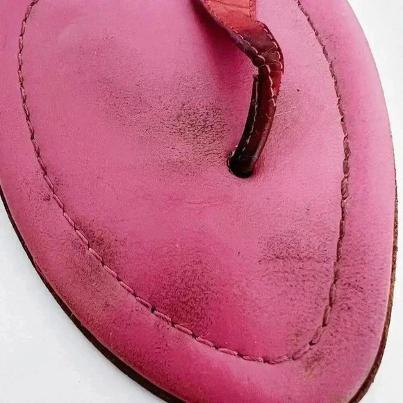 Coach Y2K Vintage Pink Leather Strappy Sandal Kitten Heels Pumps Women's Size 9 - Picture 11 of 12